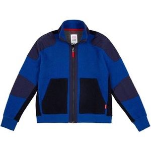 Topo Designs Global Full Zip Sweater Women’s Large, Blue